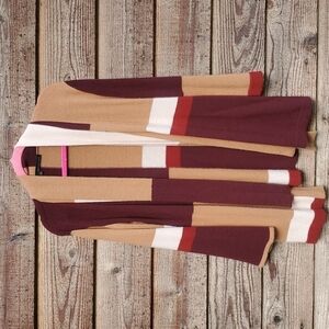 360Cashmere Color Block Cardigan Small OH my goodness SOFT